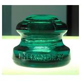 Hemingray D-990 aqua glass insulator