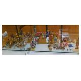 80+ miniature glass, porcelain, metal & wood