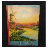 Four 1930's scrapbooks full of cards, magazine