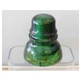 Brookfield green glass insulator