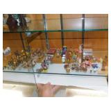 80+ miniature glass, porcelain, metal & wood