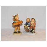 2 Goebel Hummel figurines: 1960's accordion boy,