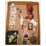 Lovely Capodimonte Italy bisque jewelry set by