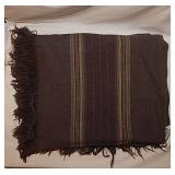 Vintage plaid wool blanket, 70' x 54'