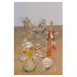 small blown glass figurines