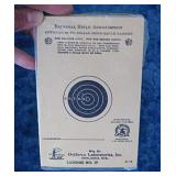 NOS pkg. NRA Outers 50' small bore rifle targets
