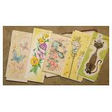 Vintage greeting & Christmas cards - Paper dolls
