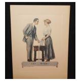 3 James Montgomery Flagg prints - Springtime