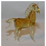 Hand blown stretched art glass animals