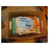 Vintage school workbooks