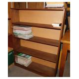 Wooden 4 shelf bookcase, 36' x 9.5' x 47.5' - The