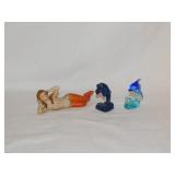 Occupied Japan mermaid figurine, 4.5' long-