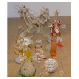 Small blown glass figurines