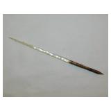 Antique pearl handled dip pen in velvet box-