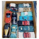 13 miniature die-cast cars: Maisto - Dinky -