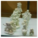 13 Dept. 56 metal Snowbabies figurines - 1930