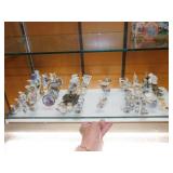85+ miniature porcelain & pewter figurines,