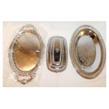 New silverplate: Stick of butter dish w/ glass