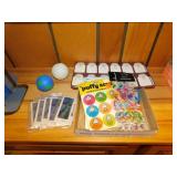 Vintage NOS stickers - Toy balls - New luggage
