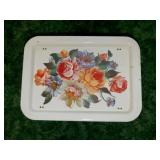Mid century metal lap and TV dinner tray w/