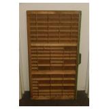Vintage printers tray drawer, 32" x 17.5" x 1.5"