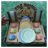 1940's Hazel Atlas Little Hostess Party pastelware