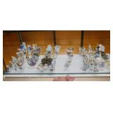 85+ miniature porcelain & pewter figurines,