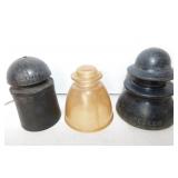 3 plastic & rubber insulators