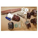 Porcelain & glass insulator brackets & spool