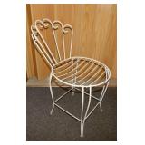 Mid Century wire vanity chair w/ seat cushion
