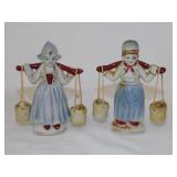 Japan figurines: dutch boy and girl with water