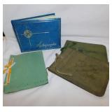 Two 1920's autograph books - vintage photos and