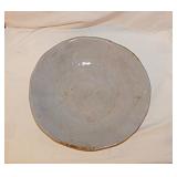 Large organic hand thrown pottery tray, 15' diam.