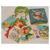 Vintage kid's birthday cards in original box -