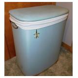 Mid Century Hawkeye vinyl laundry hamper, 21.5' x