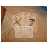 Box full of vintage newspapers