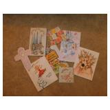 Box full of greeting and holiday cards