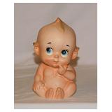 1950's Lefton kewpie baby doll head vase planter,