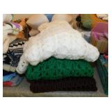 3 handcrocheted sweater vests: size medium-