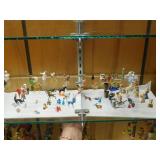 75+ miniature blown glass, wood, porcelain &