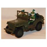 Diecast 1941 Willys military jeep w/ Beetle