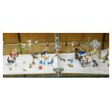 75+ miniature blown glass, wood, porcelain &