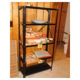 Metal 5 shelf shelving unit, 30' x 12' x 59'
