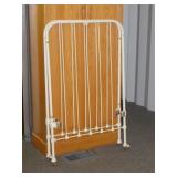 Antique cast iron infant baby bed frame, for
