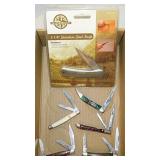6 pocket knives: New Guidesman stainless knife -
