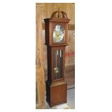 1968 Daneker Senator cherry wood floor clock with