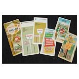 6 vintage Sinclair Oil gas station road maps