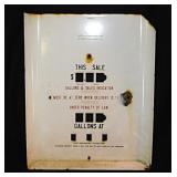 1950s porcelain gas station pump face plate sign,