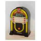 Sound Design jukebox alarm clock w/ manual, works