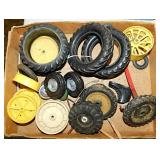 Toy tractor tire wheels